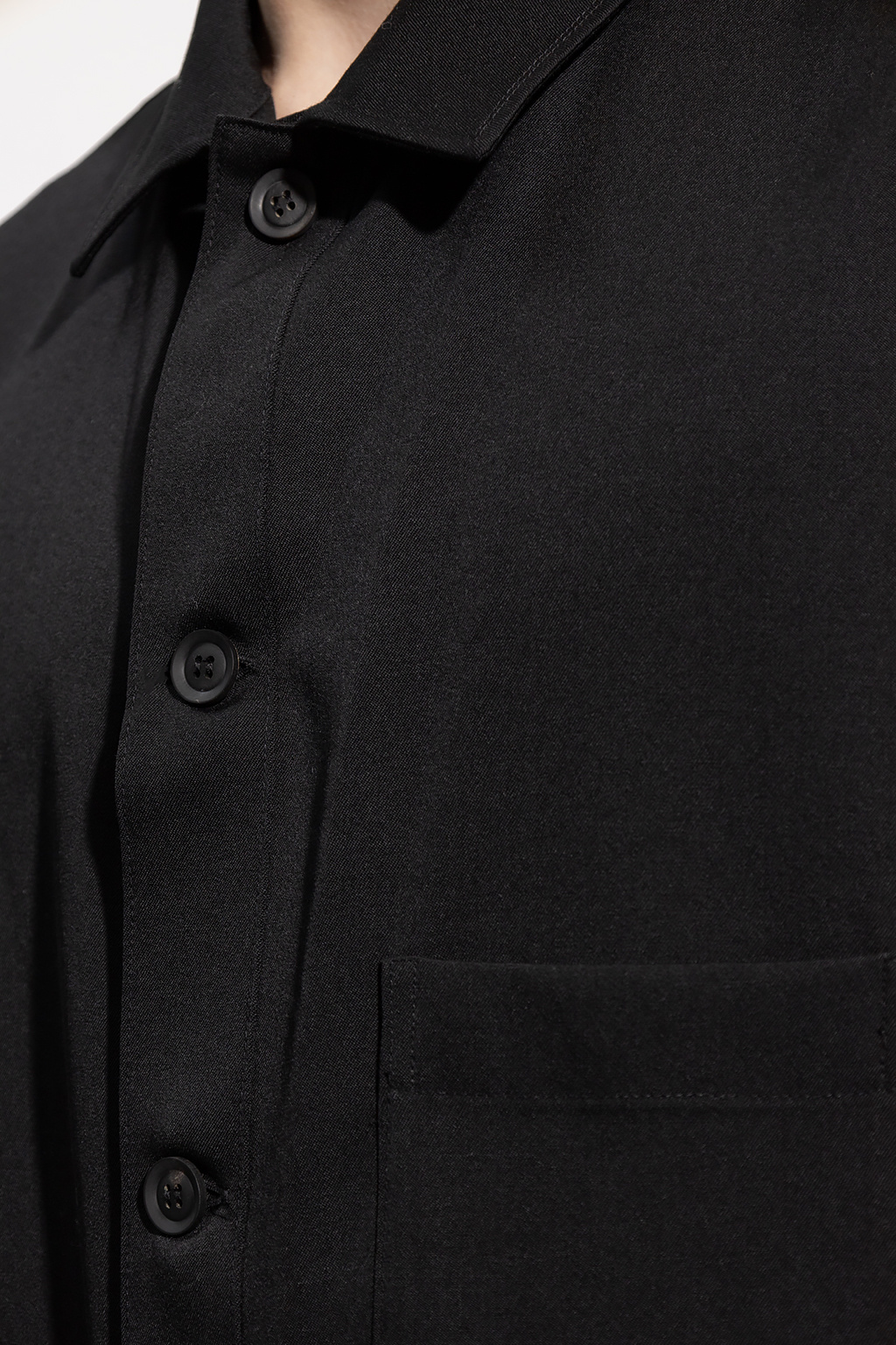 Wool Full Shirts for Men Long-Sleeve TOS Slim Fit Formal